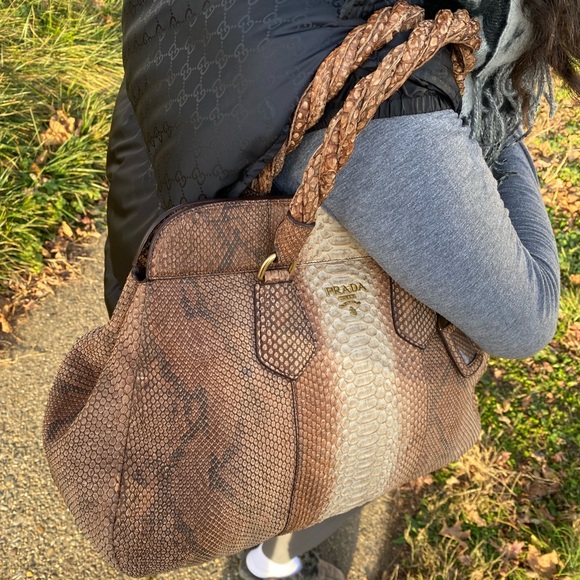 Prada Python Skin Satchel - Picture 15 of 15